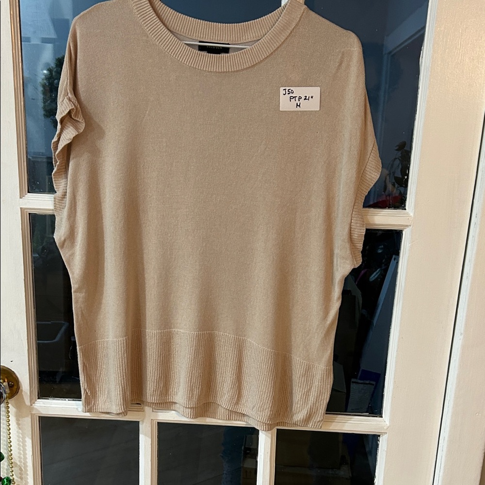 J50.   Halogen Women's Beige Knit Sweater